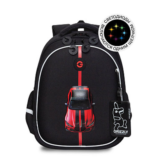 RAz-687-1 Рюкзак школьный с картхолдером на держателе - Grizzly фото 38