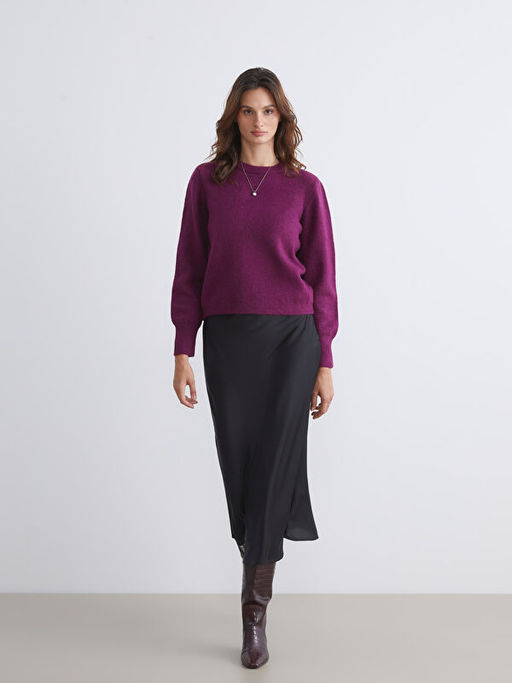 Bisiklet Yaka Kad?n Triko Kazak