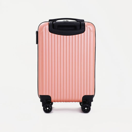 Чемодан малый 20, отдел на молнии, кодовый замок, цвет розовый - Simaland фото 5