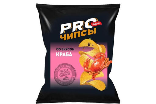 Чипсы Pro-чипсы со вкусом краба 60 г