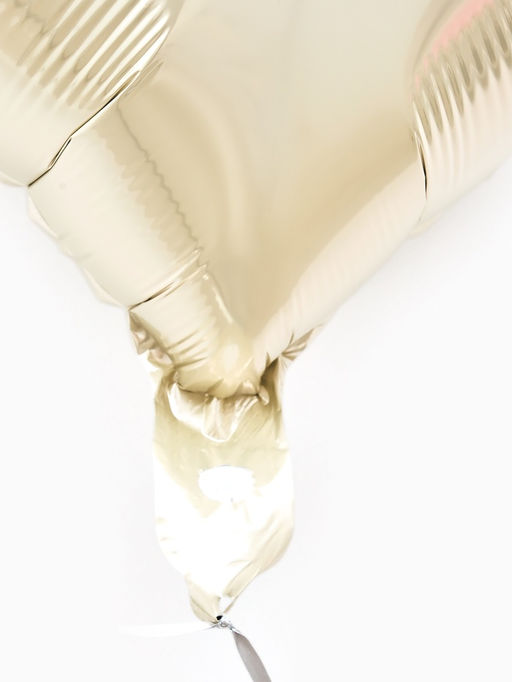 Цена за 2 шт.Воздушные шары фольгированные 17 Сердце, молочный сатин, набор 5 шт. - Страна карнавалия фото 4