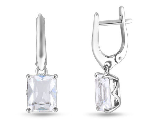 Серьги, горный хрусталь кварц, Ю-200М44