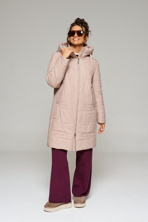 Пальто Beautiful Free 6238 бежевый