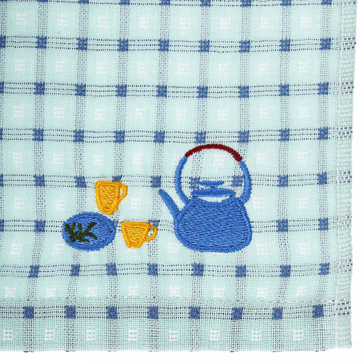 Полотенце кухонное "Чай" 34х78см, лен+махра, 100% хлопок, цвета микс, Bolangde (Китай)