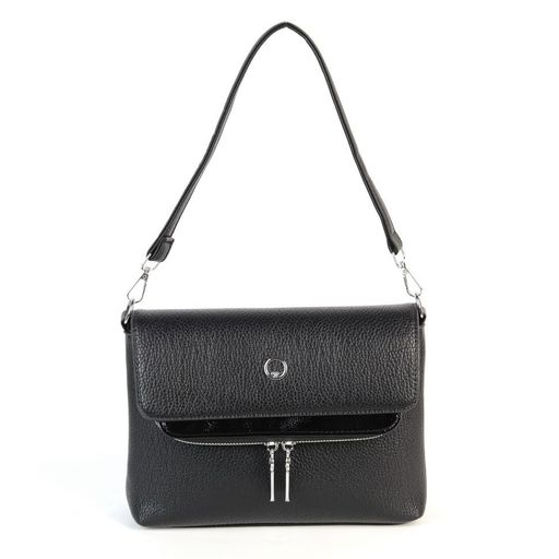 Женская сумка через плечо из эко кожи 8859 Блек - Cidirro фото 2