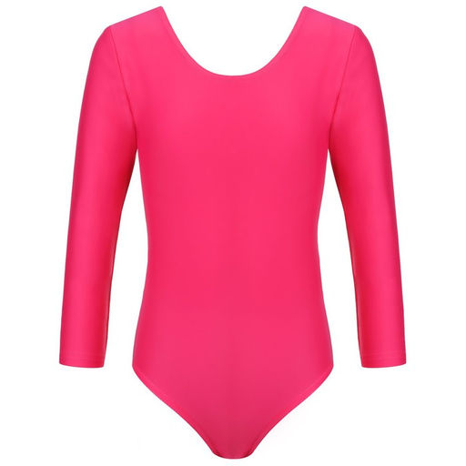 Купальник гимнастический Grace Dance, с длинным рукавом, р. 40, цвет малина  фото 3