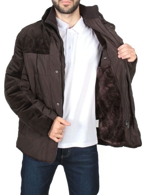 J8200 DK COFFEE Куртка мужская зимняя NEW B BEK (150 гр. холлофайбер) - Fashion фото 8