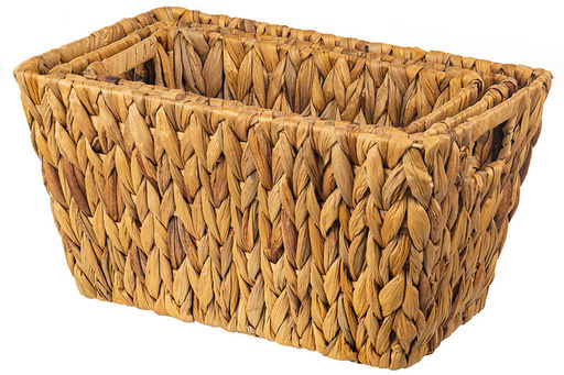 Набор 3 плетеных корзинок 38*23*20 с ручками - Elan gallery фото 11