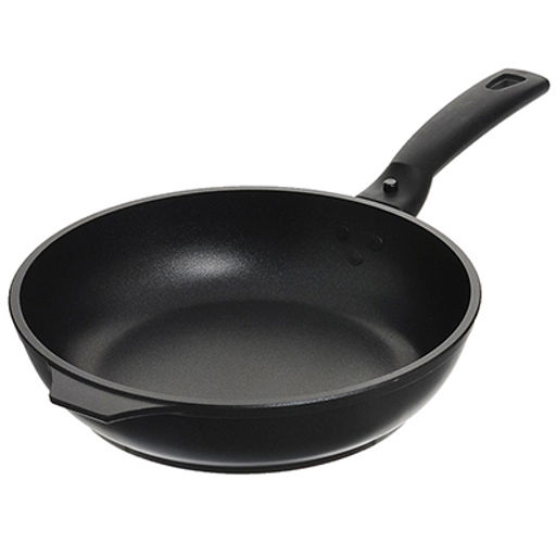 Сковорода с тефлоновым покрытием д28см "Традиция", съемная ручка из термостойкого пластика (Россия)