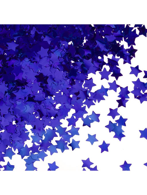 Конфетти Звезда синие, металлик, 1.5 см, 50 г