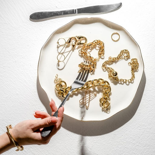 Серьги булавки Модерн, цвет золото - Queen fair фото 4