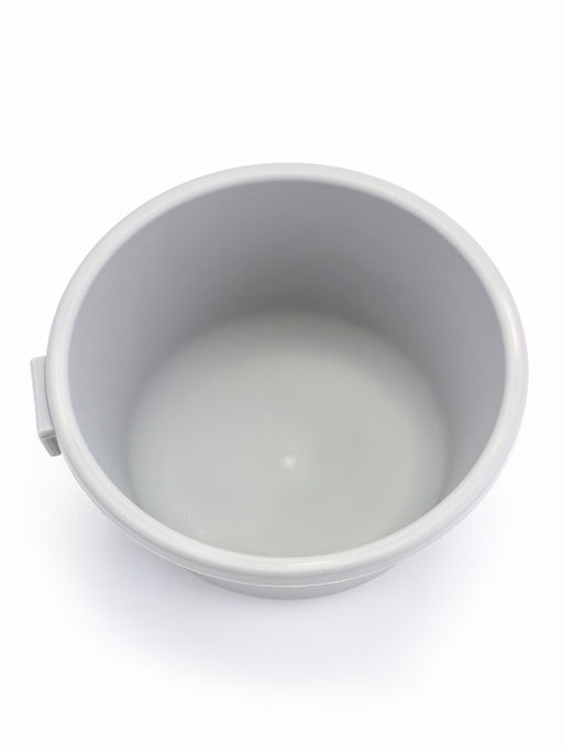 Туалет закрытый, 52×38×37 см, с УФ-лампой и миской, пластик, серый