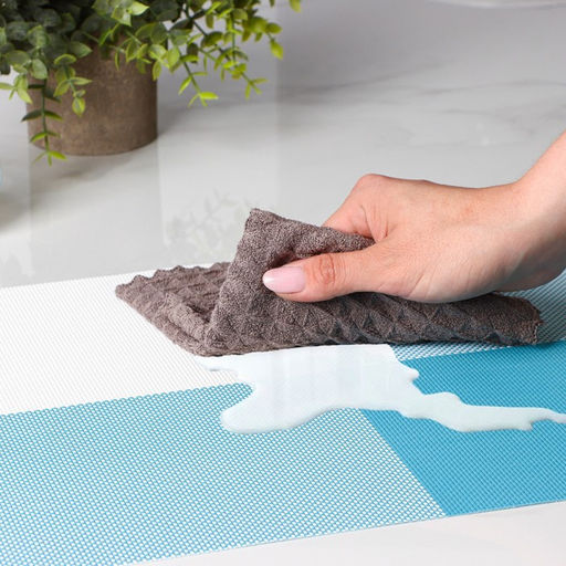 Набор салфеток сервировочных на стол Доляна Настроение, 4 шт, 4530 см, цвет бело-синий  фото 6