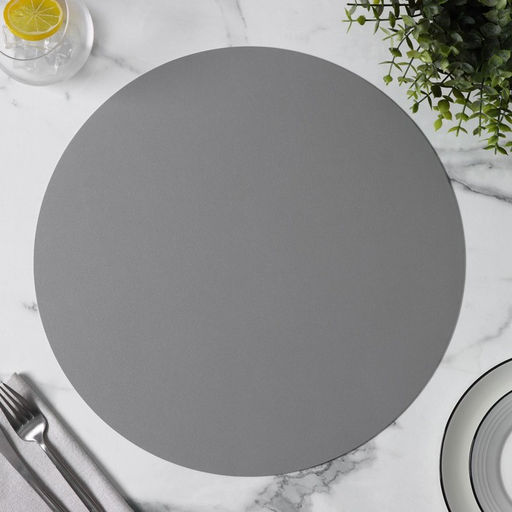 Цена за 12 шт. Салфетка сервировочная на стол Тэм, d=35 см, цвет серый - Simaland фото 7