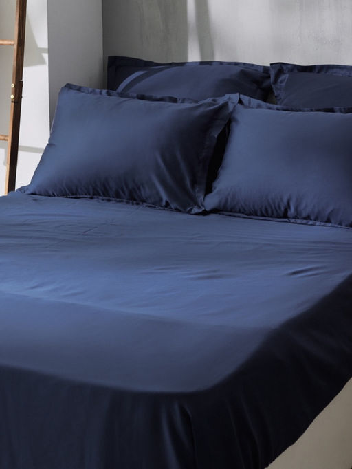 Простыня 2 спальная SL Home Tencel, 235240 см, синяя, тенсель - Sima-land home фото 4