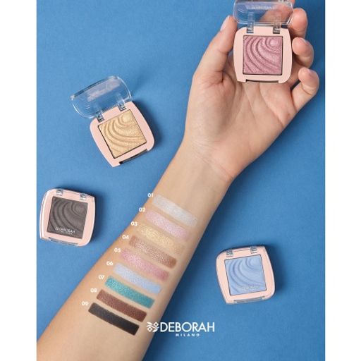 DEBORAH Тени для век водостойкие Color Lovers тон 07 зеленый павлин, 3.5г  фото 7