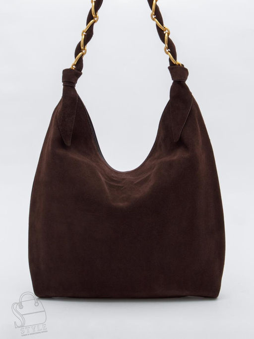 Сумка женская кожаная 1048M coffee Polina&Eiterou в Новосибирске