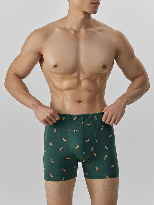 Цена за 2 штуки! Трусы мужские боксеры удлиненные зеленые - Mark formelle фото 2