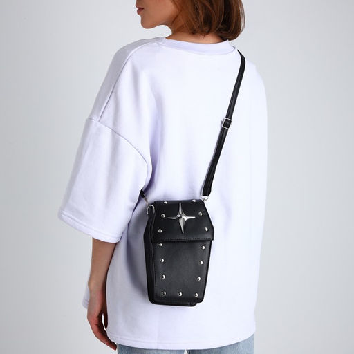 Сумка молодёжная на магните, цвет чёрный - Simaland фото 7