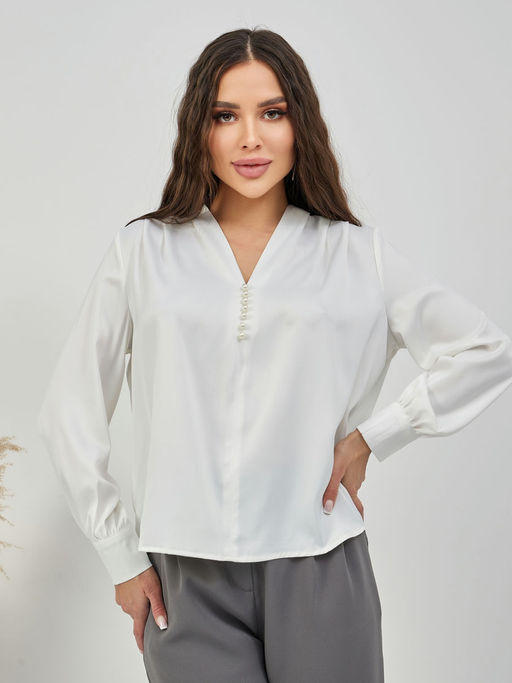 Блузка Пэги (белый) - Nadi bordo фото 3