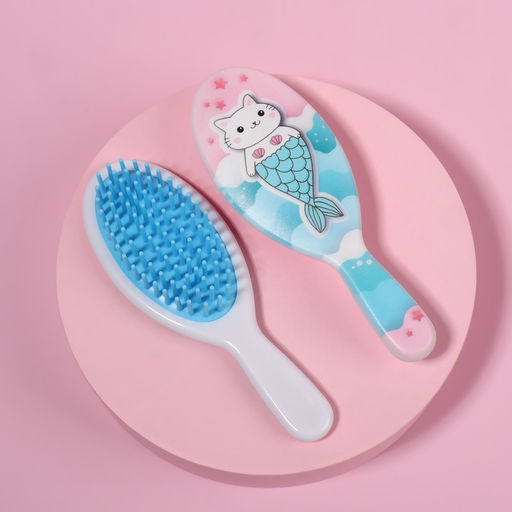 Расчёска - мини массажная, 4.5×13 см, МИКС