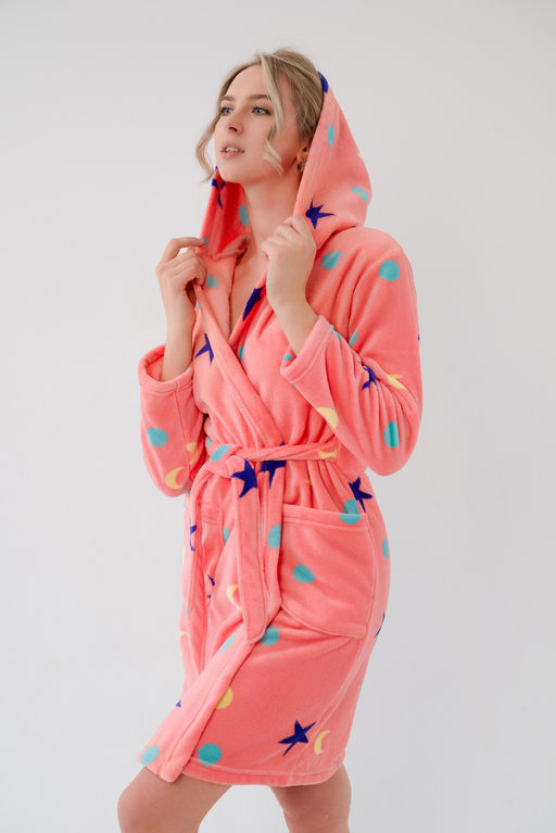 Халат женский из ультрасофта Нежность коралл - Амадэль фото 8