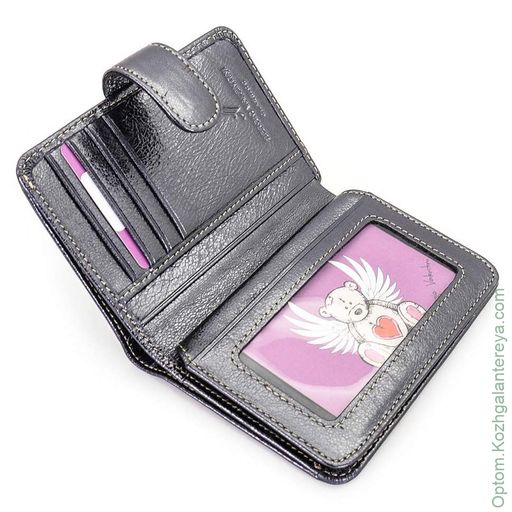 Маленький женский кожаный кошелек Sergio Valentini СВ 8124-001  фото 3