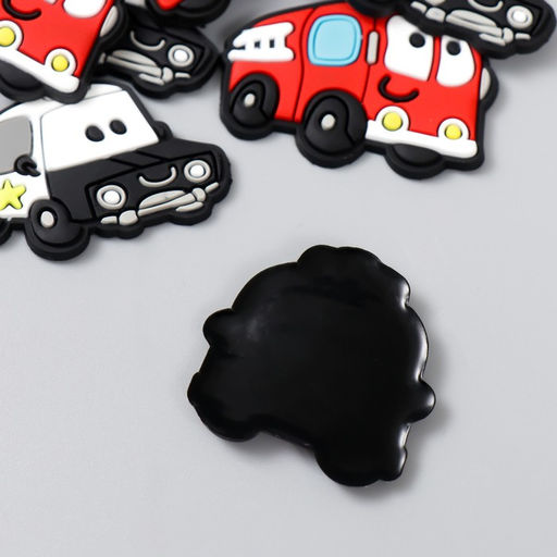 Декоративные элементы для творчества Арт Узор. Спецслужбы. Транспорт, набор 15 шт., резина, 2.8?3.5 см, МИКС