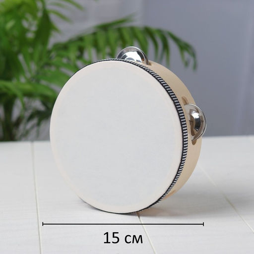 Бубен музыкальная игрушка «Классика» 8 тарелок, 15×15×4.5 см