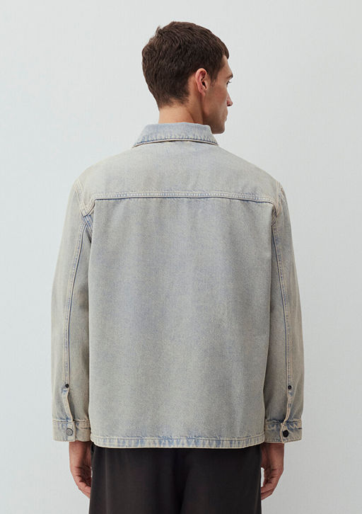 Bruce Mavi Edition Puslu Ac?k Mavi Jean Gomlek  фото 5