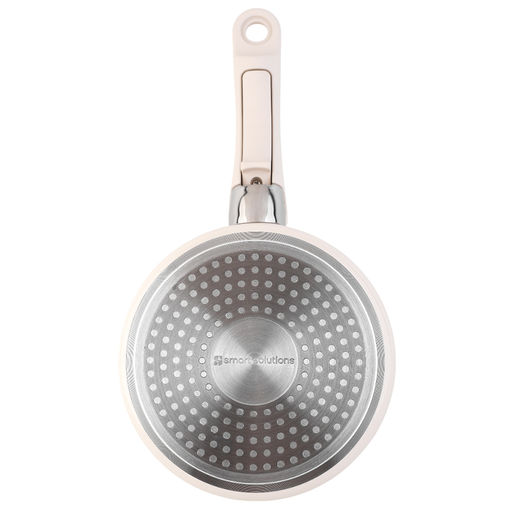 Набор посуды для приготовления со съемной ручкой smart ceramic, 7 предметов, цвета топленого молокатермо