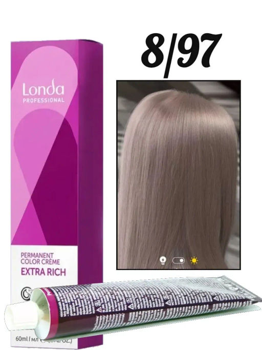 Стойкая краска 8/97 светлый блонд сандрэ коричневый LondaColor