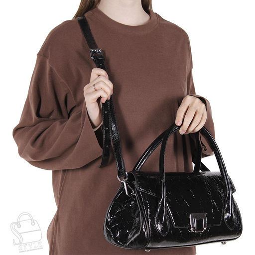 Сумка женская кожаная 2253Y black  Polina&Eiterou в Новосибирске
