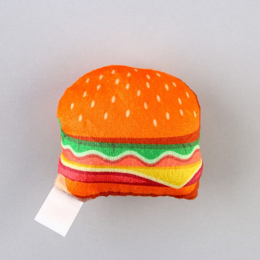 Игрушка для кошек с мятой Бургер из текстиля, 7,4х7 см - Пушистое счастье фото 4