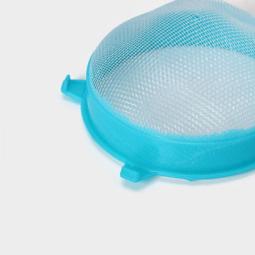 Сито с ручкой, набор 3 шт., пластик, d=6.5/8/12 см, бирюзовое
