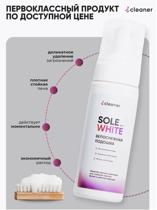 iСleaner Пенный очиститель Sole-White 150 ml - Icleaner фото 9