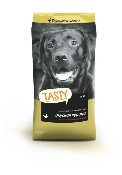 Tasty д/соб. сухой корм с курицей 15 кг. 52 TS 800