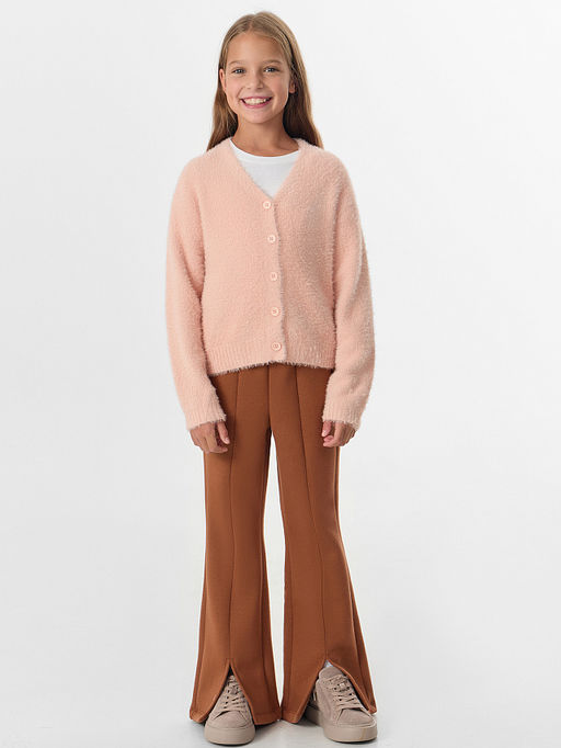 Брюки для девочек коричневые - Mark formelle фото 3