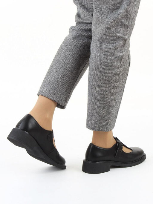 06-M47-15 BLACK Туфли женские (натуральная кожа)