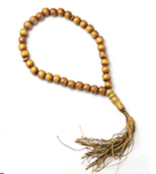 Четки мусульманские 33 бусины 10мм / MА54 /уп 10/600/светло коричневый - Галеонтрейд фото 2