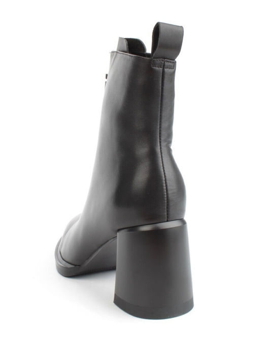 04-M3-L808 BLACK Ботильоны зимние женские (натуральная кожа, натуральный мех)