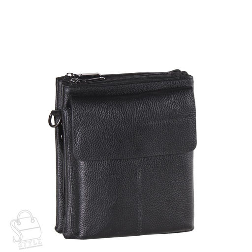 Сумка мужская кожаная 1006-3QGH black Heanbag в Новосибирске