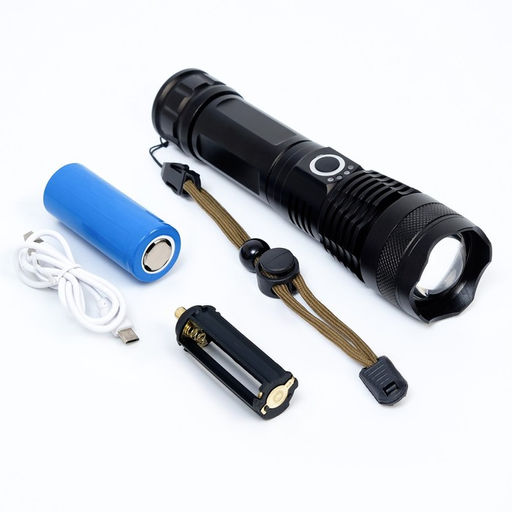 Фонарь ручной аккумуляторный, 12 Вт, 340 лм, P50, 5 режимов, 17 х 4 см - Simaland фото 4