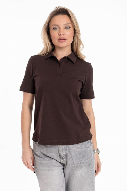 Футболка-поло М324273к коричневый