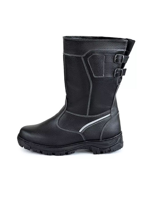 Сапоги мужские Витязь,черные,литая подошва