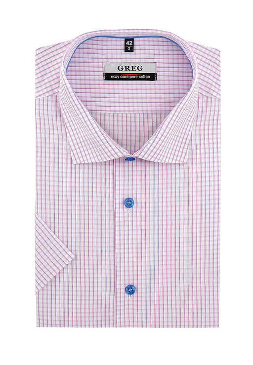 Сорочка мужская короткий рукав GREG 165/101/2953/Z/1p_GB  фото 2