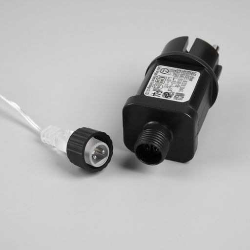 Гирлянда Нить 100 м роса, IP44, серебристая нить, 1000 LED, свечение мульти, 18 В - Luazon lighting фото 4