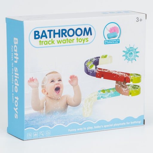 Игрушка для ванны Водная горка, 9 деталей, 4 игрушки, на присосках - Simaland фото 6