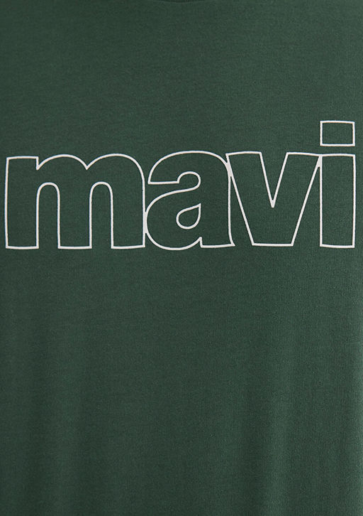 Mavi Logo Bask?l? Yesil Tisort фото 7