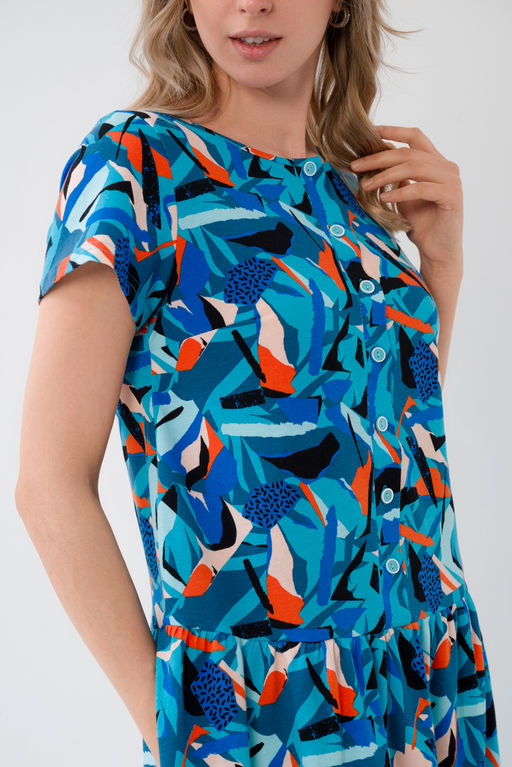 Платье женское из кулирки Кармелита осколки - Амадэль фото 8